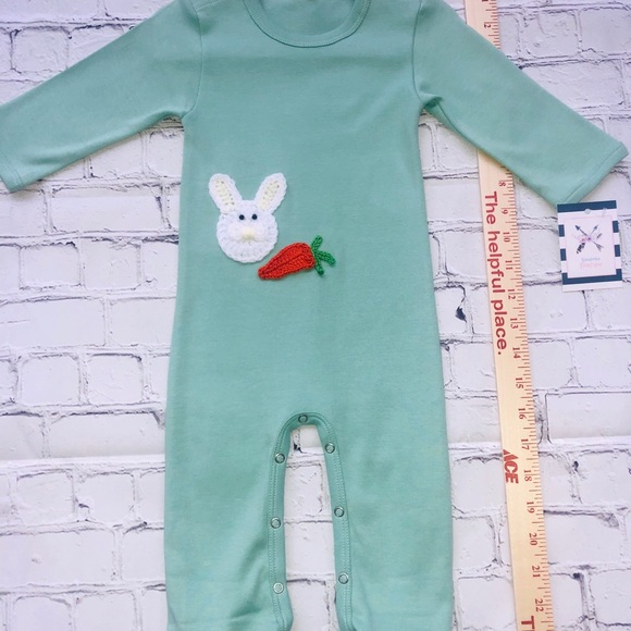 Unisex 6-9 month organic cotton customized footie - Picture 3 of 3